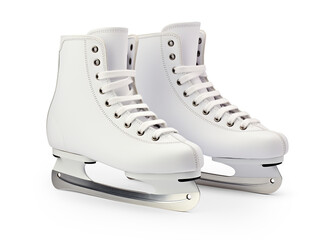 Ice-skates. Cut out on transparent