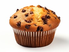 Delicious Indulgence: Dive Into A Heavenly Chocolate Chip Muffin Generative AI