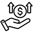 Sales Enablement Outline Icon
