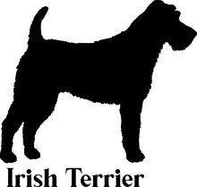 Irish Terrier Dog Silhouette Dog Breeds Logo Dog Monogram Logo Dog Face Vector
SVG PNG EPS