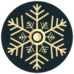 Wall Mural - Snow symbol isolated on white background.