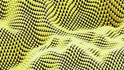 Wall Mural - abstract mesh wave pattern of colorful particles. design. moving up and down texture.