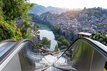 Wall Mural - Beautiful scenery of Fenghuang ancient town