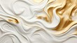 © Custom Media - Uniform Pearl White Texture with a Stroke of Gold Paint