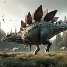 Stegosaurus In A Wild
