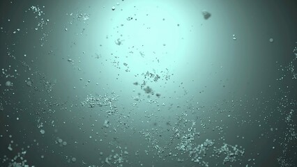 Wall Mural - space with matrix flows of particles. design. live streams of molecular particles in 3d space. molec