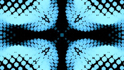Wall Mural - abstract pattern of dots moving in waves. design. geometric points move in wave flows changing patte