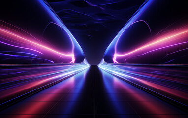 Wall Mural - fantasy color abstract symmetrical graphics,created with generative ai tecnology.