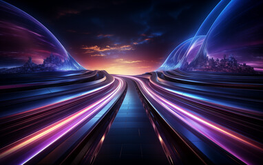 Wall Mural - fantasy color abstract symmetrical graphics,created with generative ai tecnology.