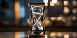 Hourglass with Glowing Sand,,
Temporal Beauty  Close-up Hourglass Symbol Generative Ai