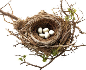 Wall Mural - Bird nest png straw nest png birds nest png nest in tree branch png bird's nest png nest in the tree fowl nest png bridie nest png birds nest transparent background