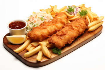 Poster - Fish and chips with french fries