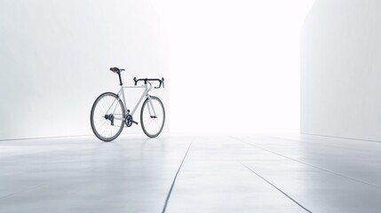 Canvas Print - a bicycle parked in a room