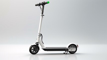 Poster - a white and black scooter