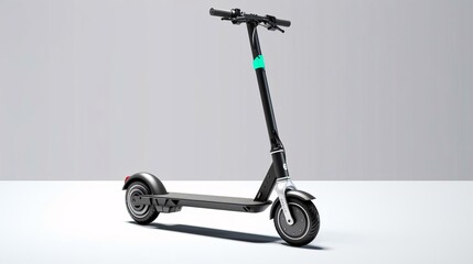 Poster - a black and silver scooter