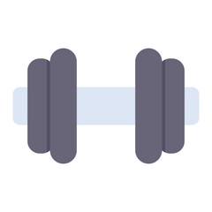 Wall Mural - Dumbbells Flat Multicolor Icon