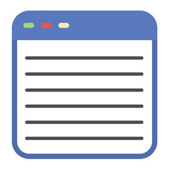 website flat multicolor icon
