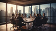 © mantasha - Team of male business people having a meeting in an office