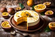 Passion Fruit Cake, a tropical escape with the vibrant flavors of passion fruit. 