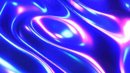 Wall Mural - Purple blue shiny background, latex  glossy neon colors lustrous texture pattern wallpaper.