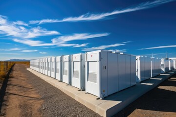 Wall Mural - The largest battery energy storage system park in the world.