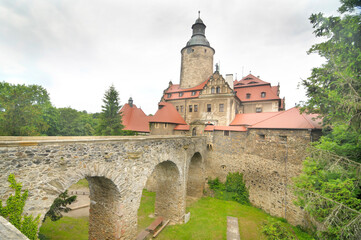 Czocha Castle ( German: Tzschocha)  -  a defensive castle in the village of Sucha in Poland