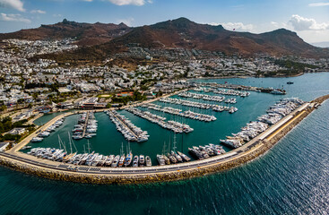 Canvas Print - Aerial view of D-Marin Turgutreis near Bodrum, Turkey