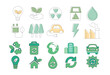 eco green isolated set - eps 10
