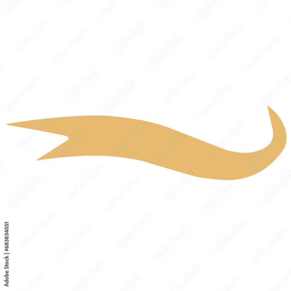 Golden Flow Vector Collection of golden flow waves. Gold paint brush strokes. Flow design ...