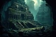 Lost civilization ruins with hidden technology and mysteries