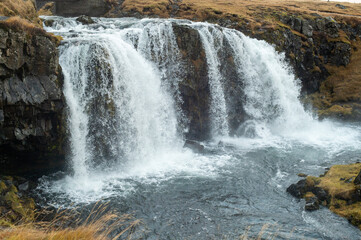 Kirkjufellsfoss Waterfall in Iceland