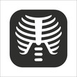 X-Ray of a human rib cage icon