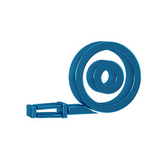 Poster - Blue Fire hose reel icon isolated on transparent background.