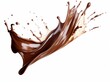 © monsifdx - Decadent Chocolate Explosion: A Close-up Study on a White Background Generative AI