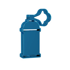 Poster - Blue Paint spray can icon isolated on transparent background.