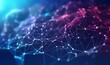 © Design Dynasty - 3D network connections with plexus design background. Generative AI