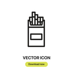 Poster - Tobacco icon vector. Linear-style sign for mobile concept and web design. Tobacco symbol illustration. Pixel vector graphics - Vector.	