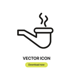 Fototapete - Pipe icon vector. Linear-style sign for mobile concept and web design. Pipe symbol illustration. Pixel vector graphics - Vector.	