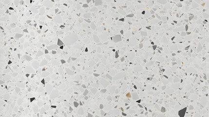 Seamless elegant grey terrazzo surface with marble chip inclusions