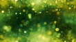 Seamless green and yellow bokeh light texture for natural outdoor look
