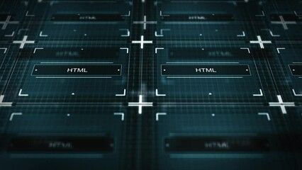 Computer Network of Software Program Running - HTML