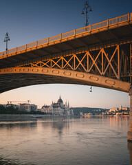 Wall Mural - View on the Margaret Bridge in autumn