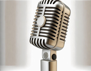 audio microphone retro style