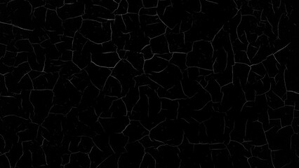 Fototapete - Black wall with cracked paint as a textured abstract background for a page, template or web banner
