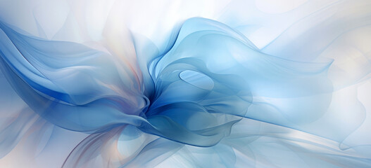 Wall Mural - abstract blue smoke