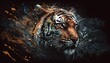 abstract tiger background