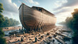 Half-Built Noah's Ark Ancient Craftsmanship in Wood