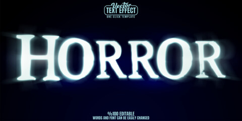Wall Mural - horror movie editable text effect, customizable scary and fear 3d font style