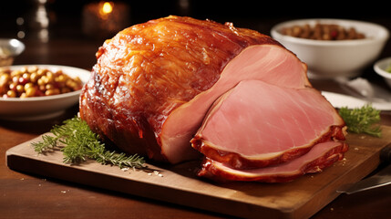 Wall Mural - christmas Baked Ham