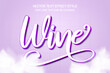 wine grape plum purple font typography editable text effect font style template design background